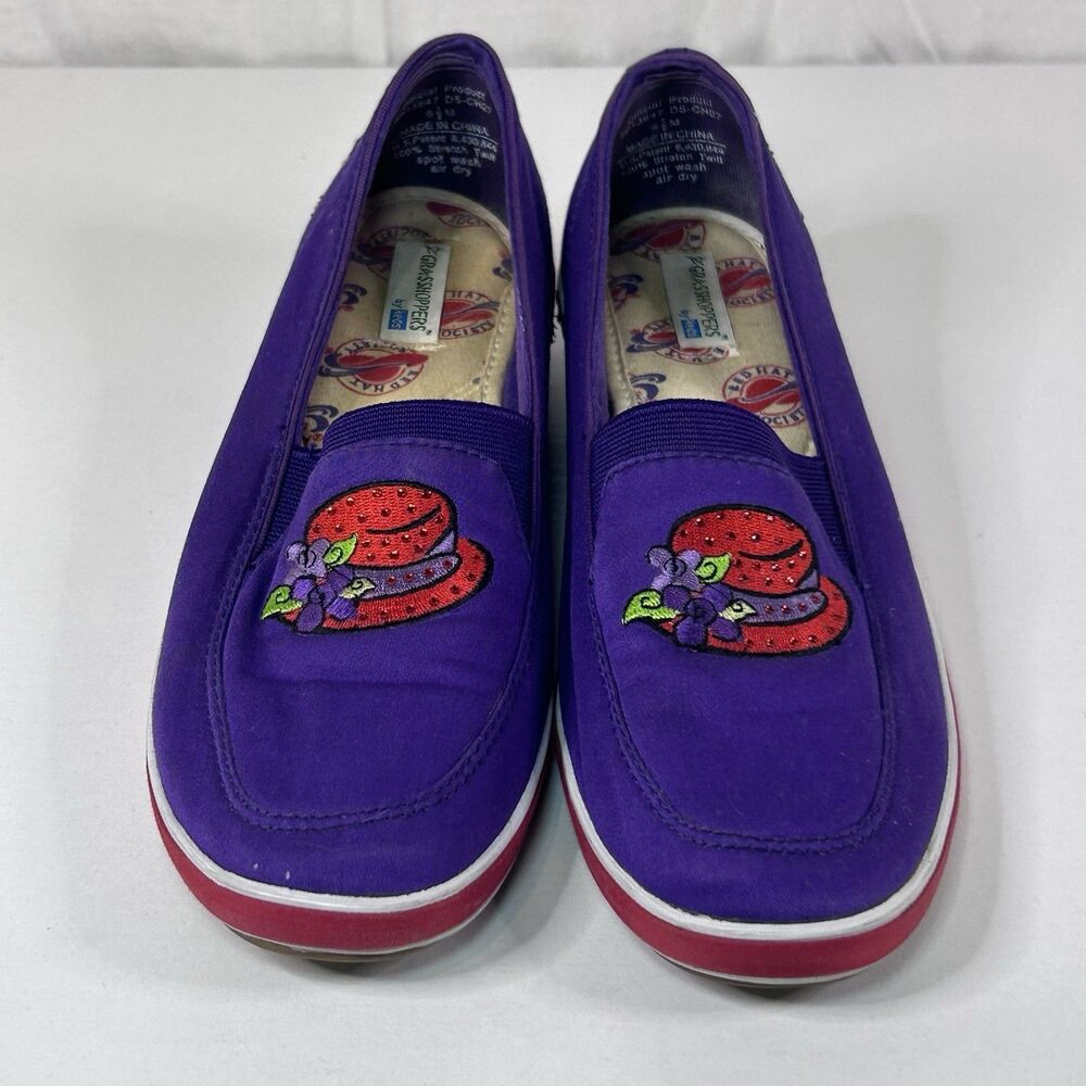 Keds Red Hat Society Sneakers Womens Size 6.5Purple Shoes Cushioned Grasshoppers
